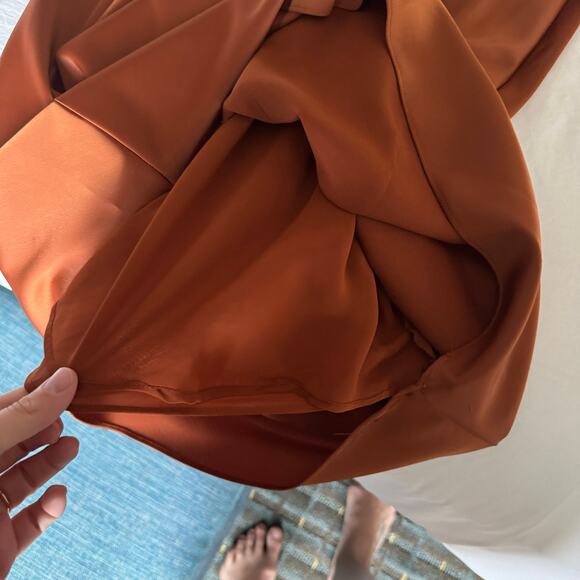 Good American Mauve Satin Dress L 3 - Picture 9 of 9